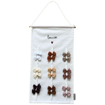 Porte-barrettes Gaze Ecru (personnalisable) Atelier Wagram