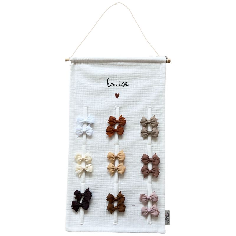 Porte-barrettes Gaze Ecru (personnalisable) Atelier Wagram Produit 1