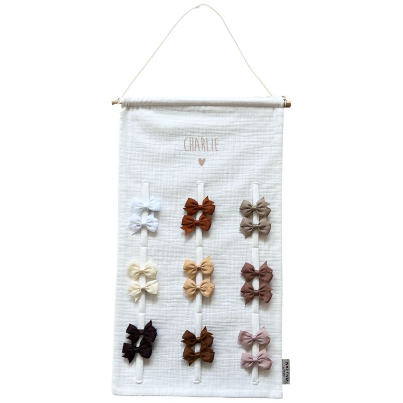 Porte-barrettes Gaze Ecru (personnalisable) Atelier Wagram Produit 3