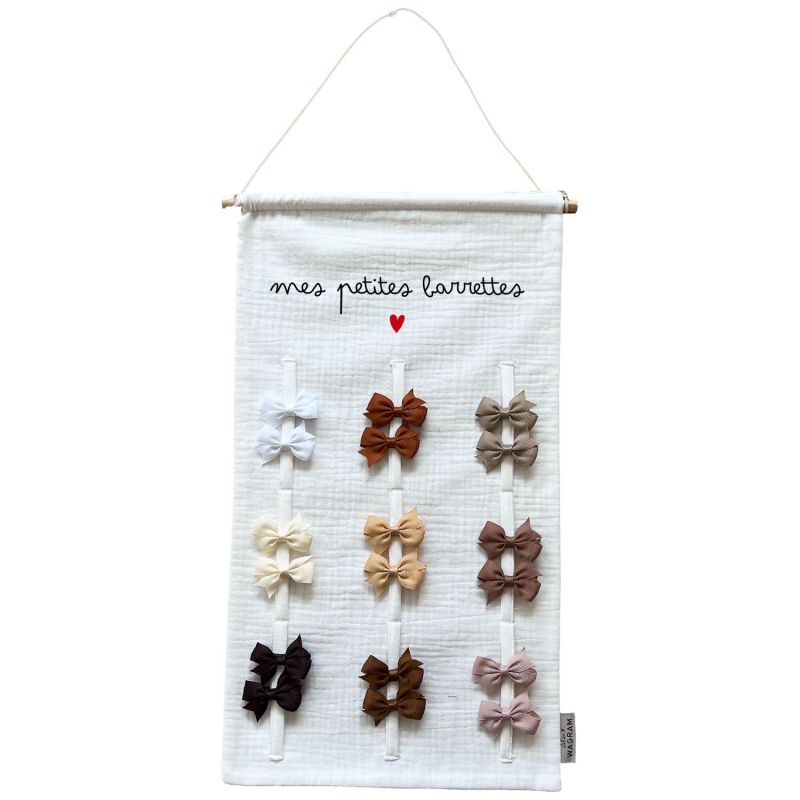 Porte-barrettes Gaze Ecru (personnalisable) Atelier Wagram Produit 5