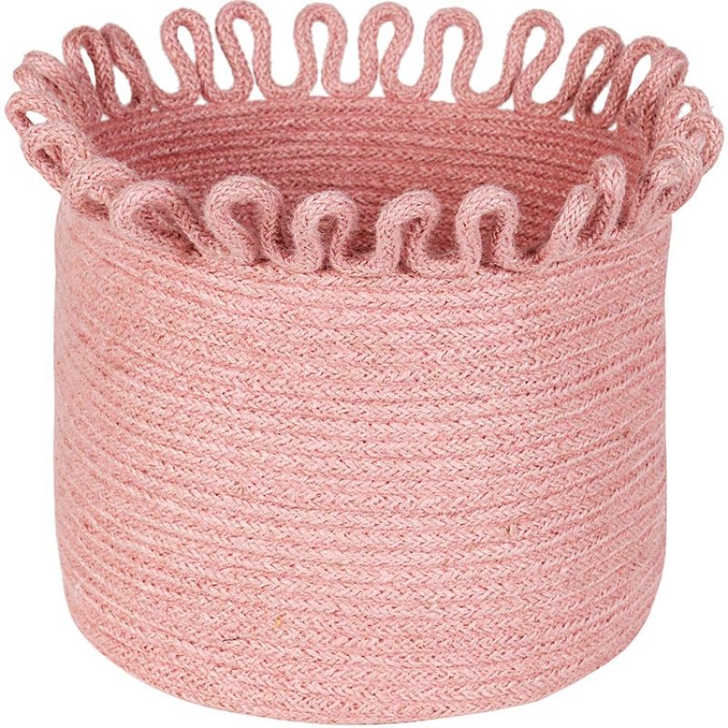 Panier de rangement Omala rose clair (30 cm) Nattiot