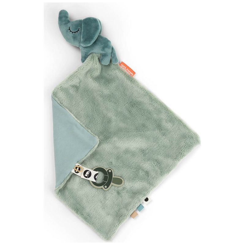 Doudou plat Elphee Bleu Done by Deer Produit 2