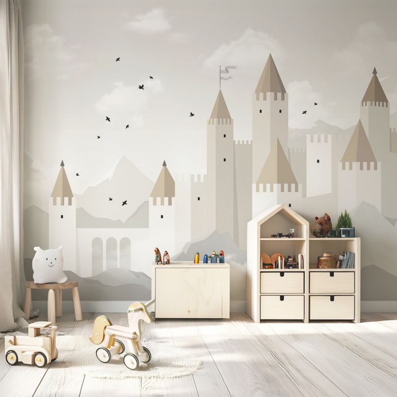 Papier peint panoramique Decor Arundel Château (4m x 2,58m)  Lilipinso Ambiance 2