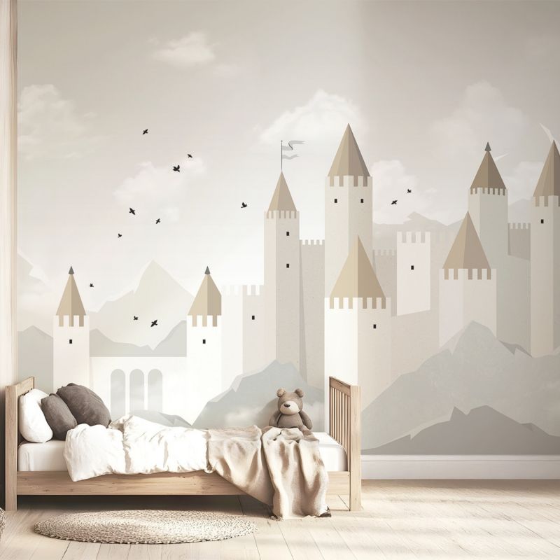 Papier peint panoramique Decor Arundel Château (4m x 2,58m)  Lilipinso Ambiance 5