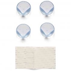 Lot de 4 protections d'angle de sécurité transparent - Dooky