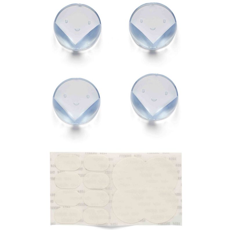 Lot de 4 protections d'angle de sécurité transparent Dooky Produit 1