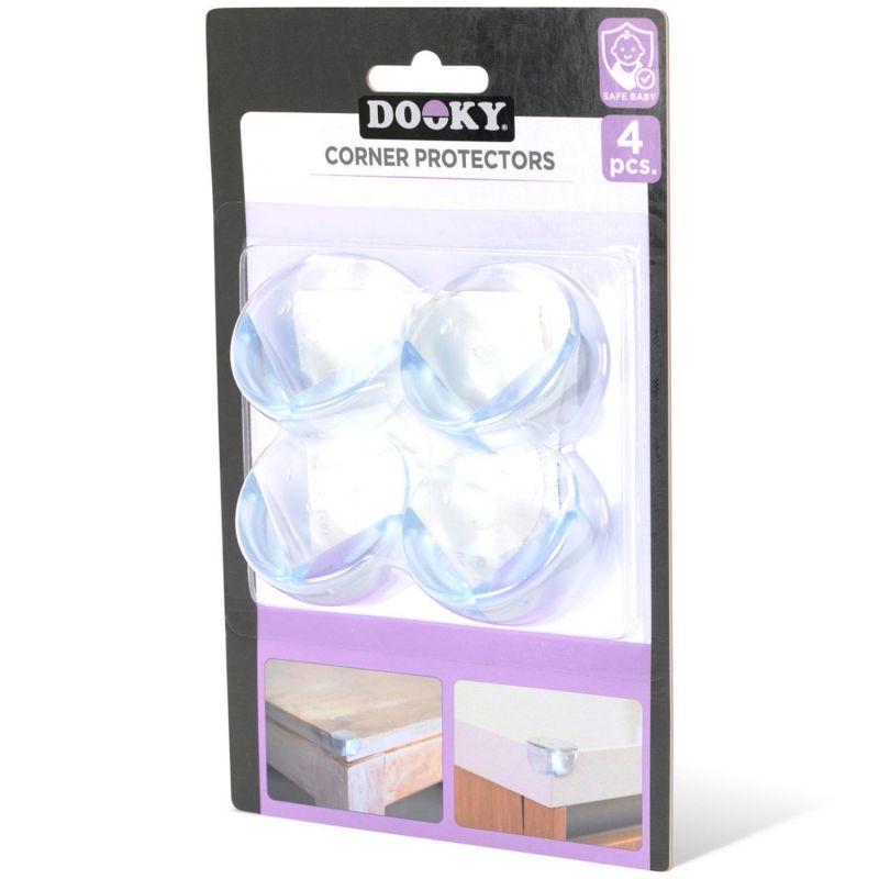 Lot de 4 protections d'angle de sécurité transparent Dooky Packaging 5