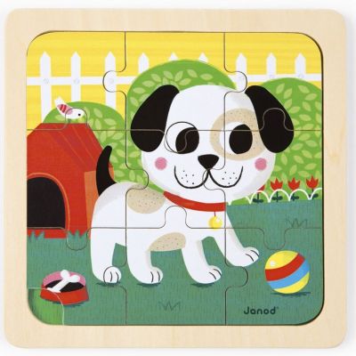 Puzzle chien Titus (9 pièces) Janod