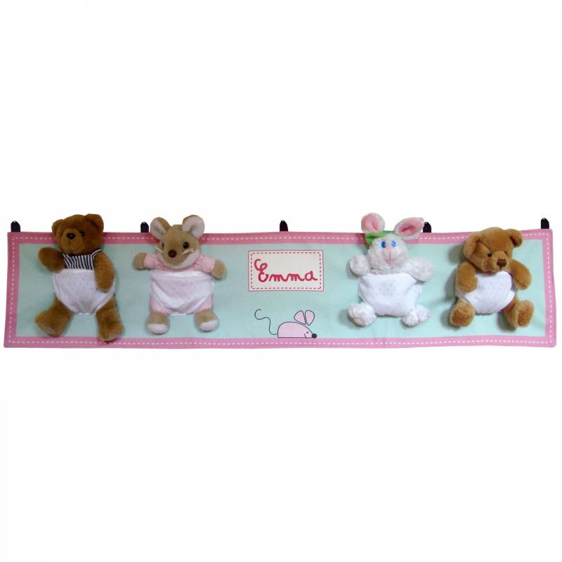 Range-doudous vert d'eau (personnalisable) Les Griottes