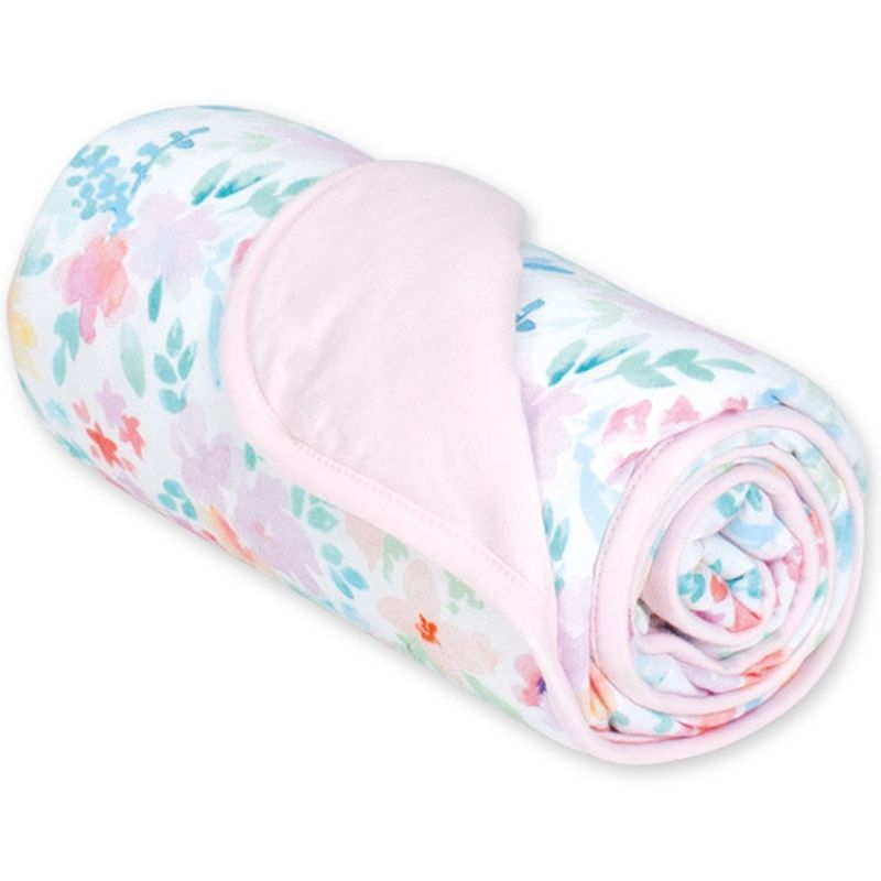 Couverture en coton fleurs April (75 x 100 cm) Bemini