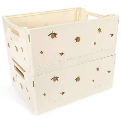 Lot de 2 boîtes de rangement Lemon