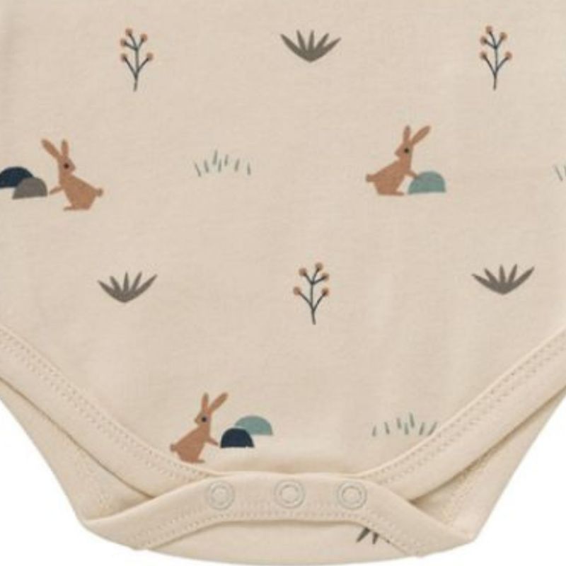 Body manches courtes en coton bio Rabbit (0-3 mois : 50 à 60 cm) Fresk Produit 2