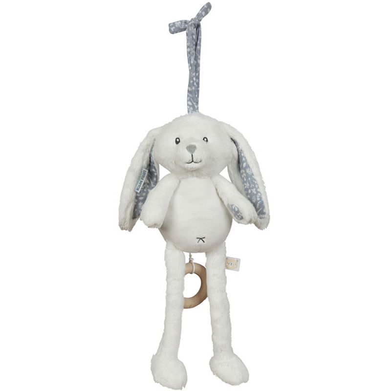 Peluche musicale lapin Adventure blue (40 cm) Little Dutch