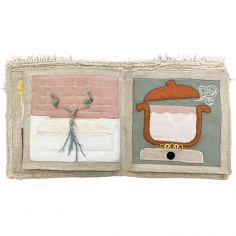 Livre bébé en coton Cool kids eat healthy x Oli & Carol (30 x 27 cm)