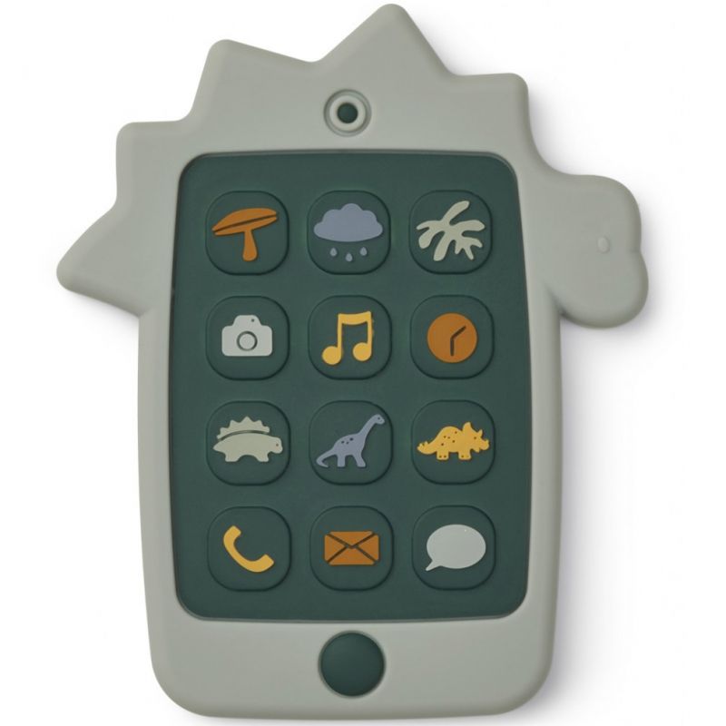 Téléphone en silicone Thomas Dino dove blue Liewood