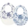 Lot de 2 bavoirs à pression Toile de Jouy bleu Tartine et Chocolat Produit 1