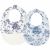 Variation Marine du produit Lot de 2 bavoirs à pression Toile de Jouy bleu de la marque Tartine et Chocolat