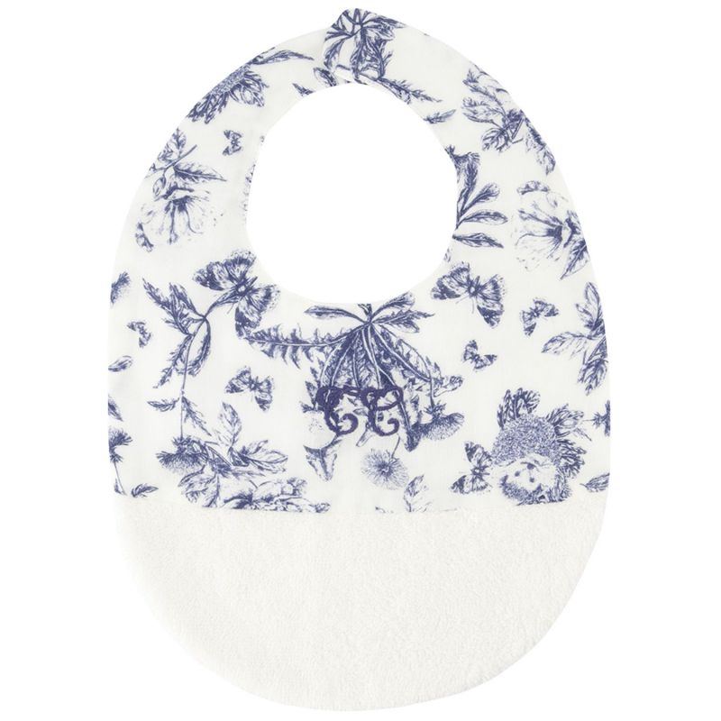 Lot de 2 bavoirs à pression Toile de Jouy bleu Tartine et Chocolat Produit 2