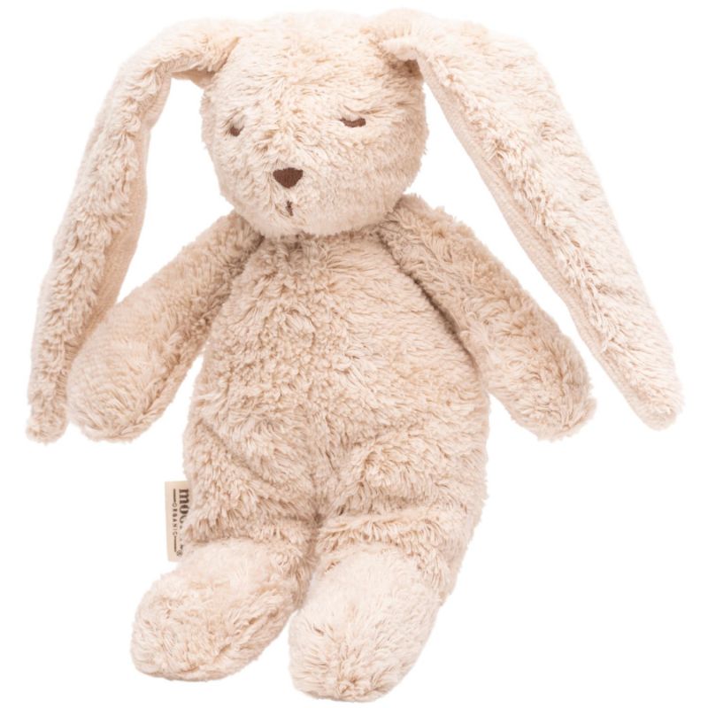 Petit Lapin sensoriel en coton bio sable Moonie Produit 3