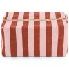 Trousse de toilette Vic rayée Brick-Chamallow Rose in April Produit 1