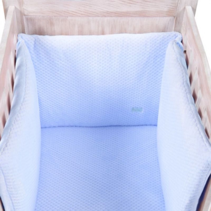 Tour de lit Beryl bleu (pour lits 60 x 120 cm et 70 x 140 cm) Maison Nougatine