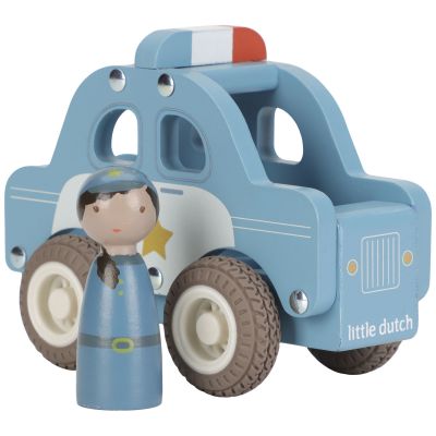 Voiture de police en bois Little Dutch