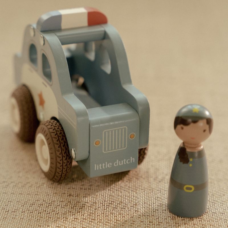 Voiture de police en bois Little Dutch Ambiance 8