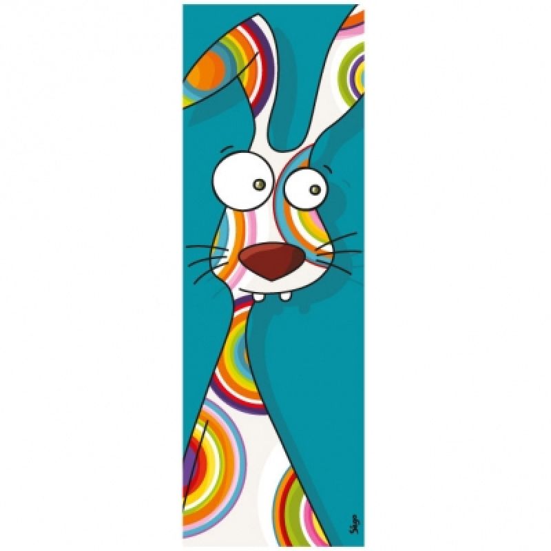 Tableau tête de lapin (20 x 60 cm) Série-Golo