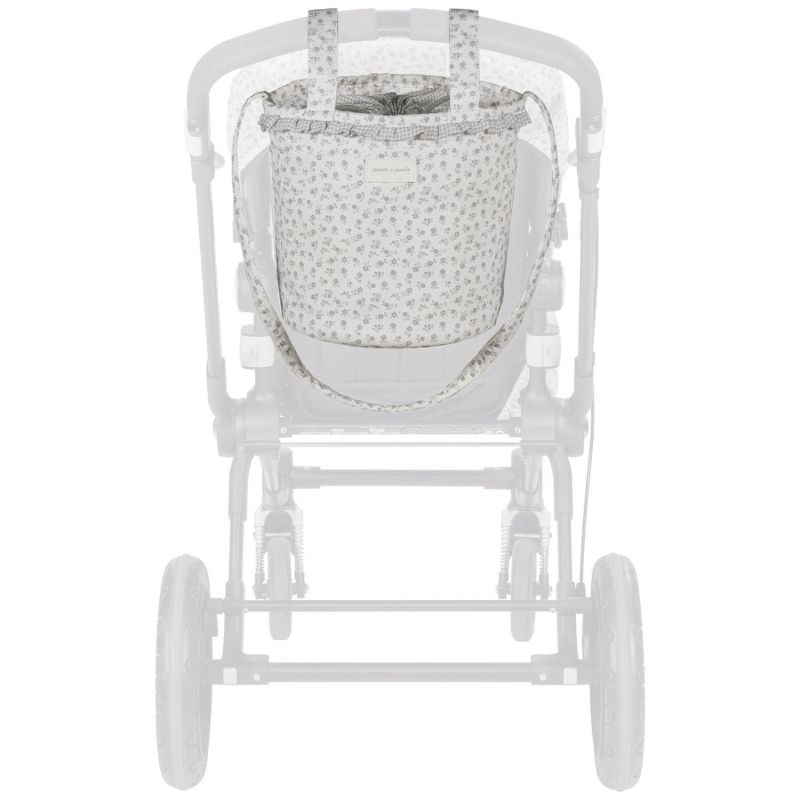 Sac Bucket Little Bloom Fleurs Gris Pasito a pasito Produit 3