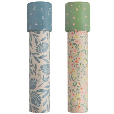 Lot de 2 kaléidoscopes Pastel Blooms-Blue Flowers Mushie
