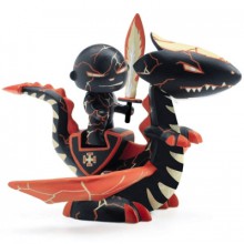 Figurine chevalier armé Drago & Volcano  par Djeco