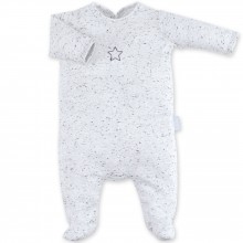 Pyjama léger jersey Cosmi gris plum (0-3 mois : 50 à 60 cm)  par Bemini
