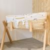 Couffin moïse naturel avec matelas et habillage jersey cœurs Childhome Ambiance 2