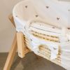 Couffin moïse naturel avec matelas et habillage jersey cœurs Childhome Ambiance 5