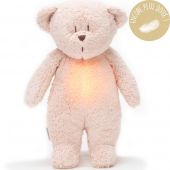 Peluche veilleuse Ours rose blush
