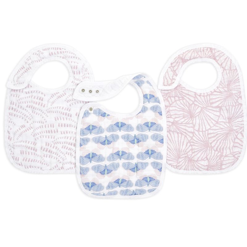 Lot de 3 bavoirs à pression Deco dream aden + anais