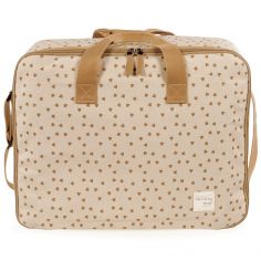 Valise de maternité coeurs Poppy Cannelle - Walking Mum