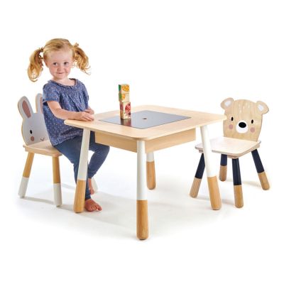 Table et chaises enfant en bois Forêt - Reconditionné