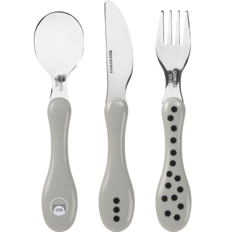Set de 3 couverts Little Chums Chat Lässig
