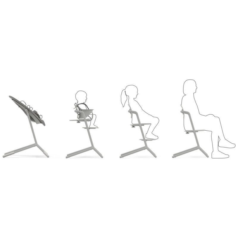 Chaise haute évolutive Lemo 2 Suede Grey Cybex Produit 4