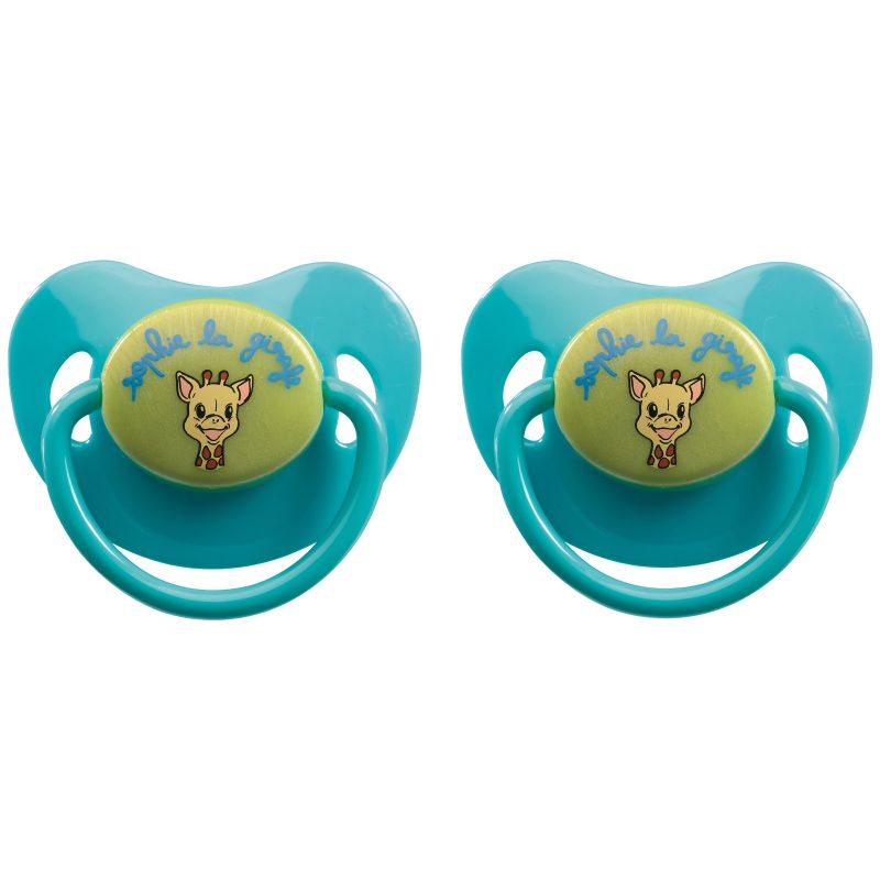 Lot de 2 sucettes anatomiques silicone Sophie la girafe (6-18 mois) Sophie la girafe