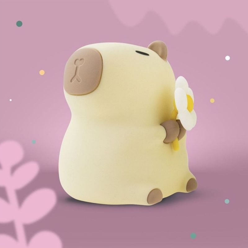 Veilleuse rechargeable Capybara Fleuriste Mary's Ambiance 1
