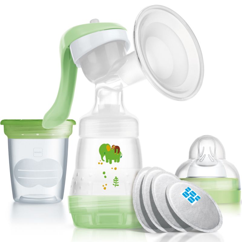 Tire-lait manuel vert + accessoires MAM