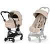 Duo COŸA 2026 Poussette ultra-compacte avec nacelle pliable et Châssis Matt Black Cozy Beige Cybex Produit 1
