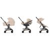 Duo COŸA 2026 Poussette ultra-compacte avec nacelle pliable et Châssis Matt Black Cozy Beige Cybex Produit 3