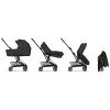 Duo COŸA 2026 Poussette ultra-compacte avec nacelle pliable et Châssis Matt Black Cozy Beige Cybex Produit 4