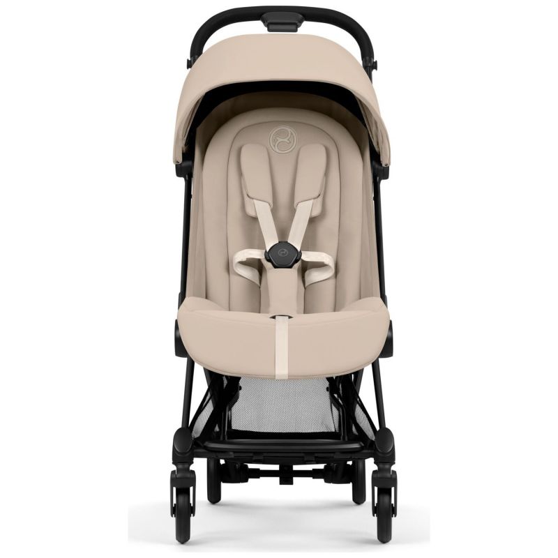 Duo COŸA 2026 Poussette ultra-compacte avec nacelle pliable et Châssis Matt Black Cozy Beige Cybex Produit 5