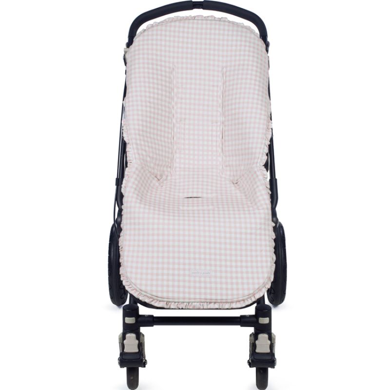 Housse pour poussette Together rose et blanc Pasito a pasito
