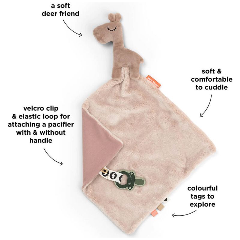 Doudou plat Raffi Rose Done by Deer Produit 5