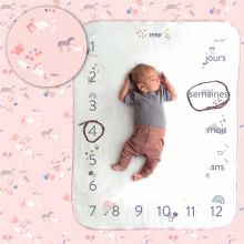 Couverture étapes de bébé Candy pink  par Snap The Moment